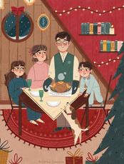 Мастер‑класс "Семья за новогодним столом"