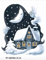 Мастер‑класс "Зимний домик и сказочный персонаж"