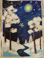 Проект "Юный художник". Мастер-класс  "По сугробам"