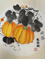 Мастер-класс по китайской живописи "Тыквы"