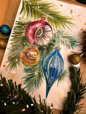 Мастерская выходного дня. Мастер-класс "Новогодняя открытка"