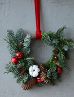 Новогодний мастер-класс по флористике «Хвойный праздничный венок»