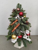 Новогодний мастер-класс по флористике «Ёлочка в горшочке»