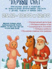 Зимняя сказка «Снежное приключение друзей?»