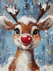 Мастер-класс по маслу для детей и взрослых "Оленёнок"