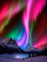 Мастер-класс по акрилу "Северное сияние"