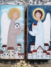 Мастер-класс по живописи "Рождественский Ангел"