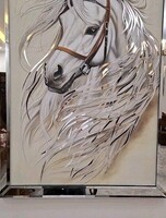 Мастер-класс по интерьерной картине "Белая лошадь"