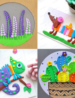 Занятия по пластилинографии