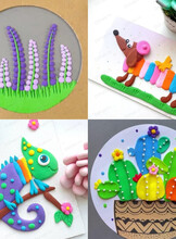 Занятия по пластилинографии