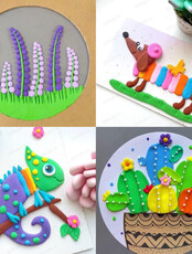 Занятия по пластилинографии