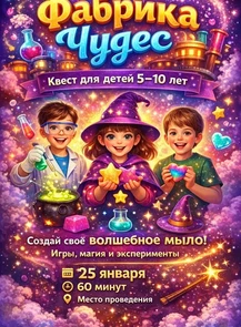 Квест "Фабрика чудес" для детей 5-10 лет
