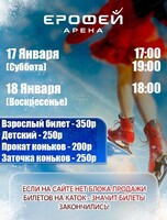 Катание на коньках в Арене "Ерофей"