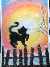 Мастер-класс для детей "Снежный кот"