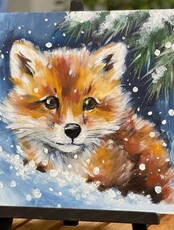 Мастер-класс "Лисенок под ёлкой"