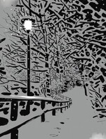 Мастер-класс "Снег в графике. Начало"