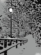 Мастер-класс "Снег в графике. Начало"