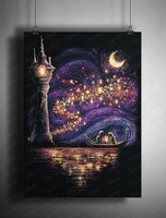 Мастер-класс по акрилу "Сказка о рапунцель"