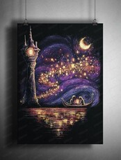 Мастер-класс по акрилу "Сказка о рапунцель"