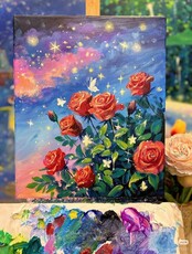 Мастер-класс по акрилу "Цветущее чудо"