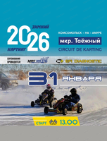 Соревнования по зимнему картингу
