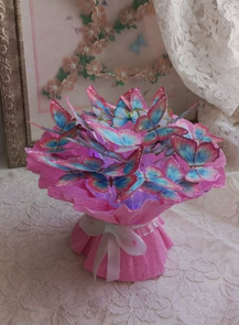 Мастер-класс "Светящийся букет из бабочек"