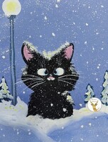 Мастер-класс для детей "Чёрный кот"