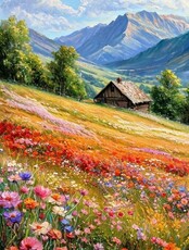 Мастер-класс по маслу "Простор"