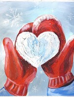 Мастер-класс по живописи текстурной пастой "Валентинка"