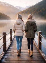 Девчачья прогулка на озере Чан