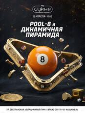 Турнир по бильярду: дисциплины «Пул-8» и «Динамичная пирамида»