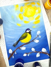 Детский мастер-класс по рисованию акрилом