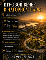 Игровой вечер в Нагорном парке