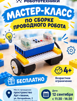 Бесплатный мастер-класс по робототехнике для детей 4-12 лет