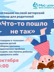 Практический семинар Марины Бирштейн для родителей «Что-то пошло не так – Трудности развития детей в современных условиях»
