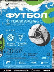Футбол: Динамо (Владивосток) – Родина-2 (Москва)