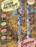 Мастер-класс по рисованию сухой пастелью «Березы»