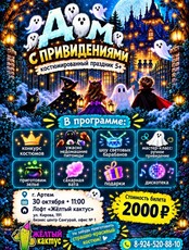 Костюмированная детская программа «Дом с привидениями»