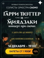 Солисты оркестра CAGMO. Концерт «Гарри Поттер и Миядзаки при свечах» (ЗАМЕНА ПРОГРАММЫ)