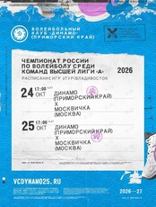 Волейбол: Динамо (Приморский край) – Москвичка (Москва)