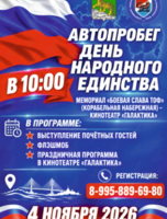 Праздничный автопробег «День народного единства»