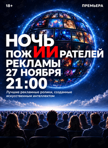 Кинопоказ «Ночь пожирателей рекламы 2026: Эра искусственного интеллекта»