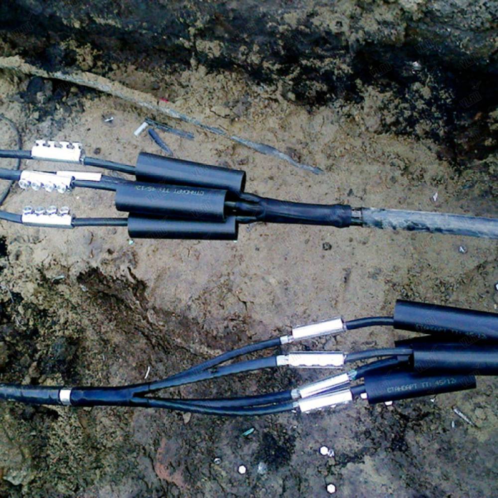 Соединение силового кабеля