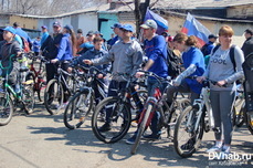 Биробиджанцы массово присоединились к «спасательному велопробегу» 