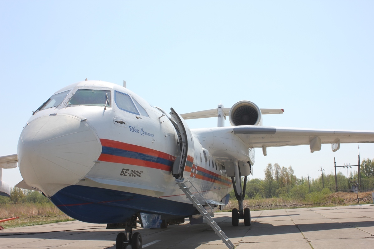 Самолет-амфибия помог потушить природный пожар в Хабаровском районе (ФОТО)  — Новости Хабаровска