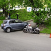 На Калинина столкнулись Toyota Rush и мотоцикл Kawasaki: пострадал байкер (ФОТО)