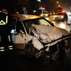 На «Магнитогорской» разбился Nissan Avenir: погибли два человека (ФОТО)