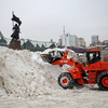 Временной площадкой для складирования снега стала центральная площадь — newsvl.ru