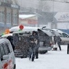 На Луговой продолжается торговля цветами, несмотря на снегопад — newsvl.ru