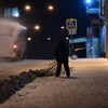 Сметенный к прибордюрной полосе снег на Светланской к утру не был вывезен — newsvl.ru